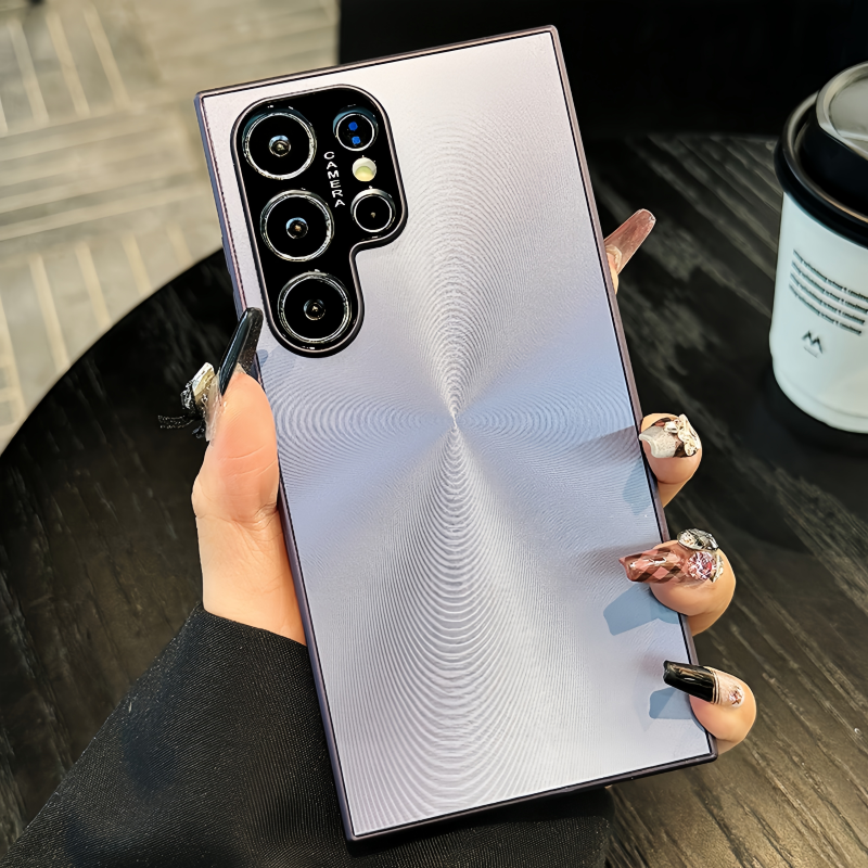 Aurora CD Laser Pattern, Minimalist Samsung Case